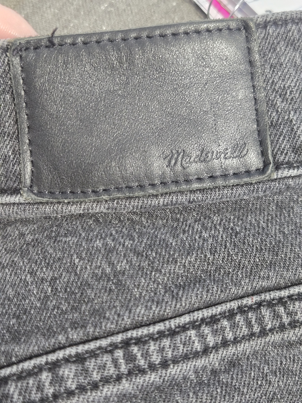 Madewell The Perfect Vintage Jean 23P Black High Rise Straight Crop Petite - Picture 8 of 8